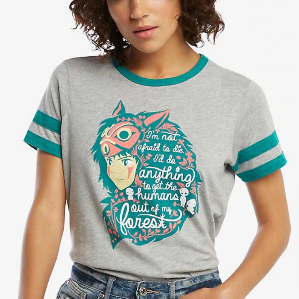 Studio Ghibli Princess Mononoke T-Shirt Size L